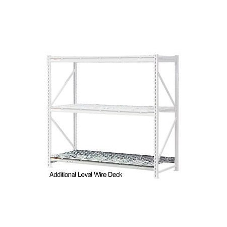 Global Industrial Additional Shelf, Extra Heavy Duty Rack, Wire Deck, 96inW x 24inD, Gray 504470A
